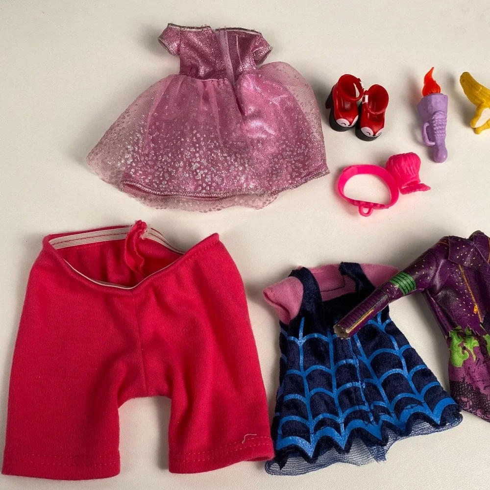 Disney Descendants Mal Monster High‎ Doll Clothes Accessories Lot Purple Pink